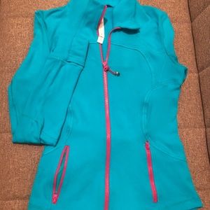 Turquoise and hot pink Define Jacket